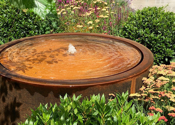 Caratteristiche d'acciaio su ordinazione dell'acqua del metallo della fontana della cascata di Corten