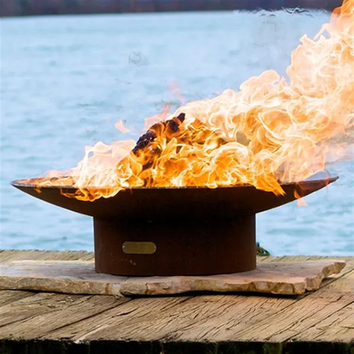 Pittura ad alta temperatura d'acciaio del bruciatore 55*55*41cm del BARBECUE del pozzo del fuoco di Corten del giro antico