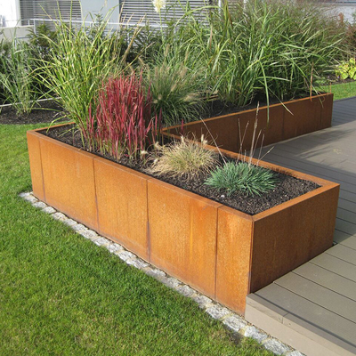 Il giardino moderno di personalizzazione ha arrugginito servizio d'acciaio del ODM dell'OEM delle piantatrici