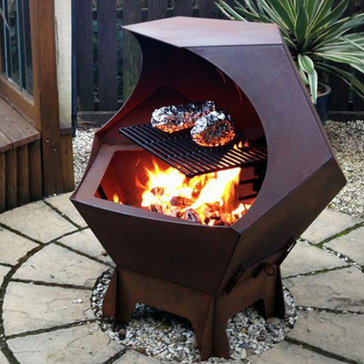 Resistenza agli'agenti atmosferici europea di cottura all'aperto d'acciaio della griglia del barbecue delle griglie di Corten