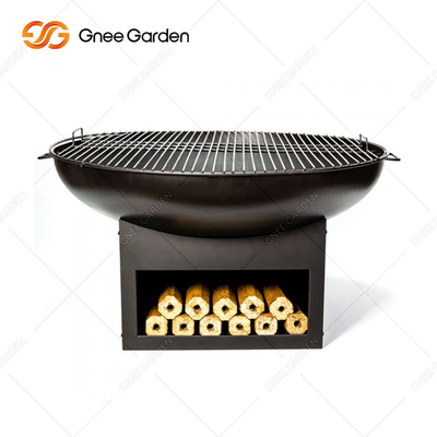 Le griglie di cottura all'aperto Plancha del barbecue grigliano il fuoco d'acciaio Pit Black Colour di Corten