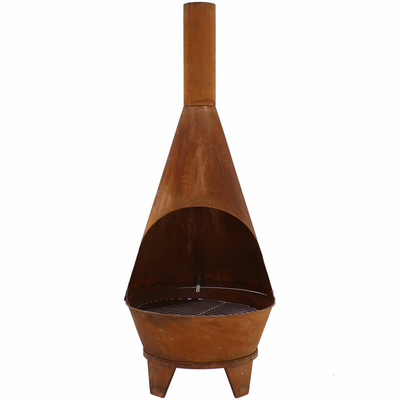 Dimensione su ordinazione dei pozzi del fuoco del tesoro del giardino d'acciaio decorativo di Corten