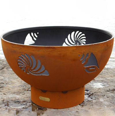 Acciaio pre arrugginito a 36 pollici Firepits di Corten all'aperto con la patina dell'ossido