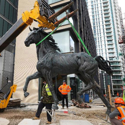 Norma all'aperto decorativa bronzea gigante di TUV della scultura del cavallo del metallo