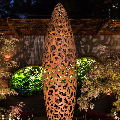 Lo stile occidentale ha curvato la scultura d'acciaio di Corten dell'altezza di 220cm