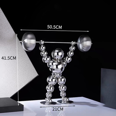 statue di ginnastica della scultura di acciaio inossidabile di altezza di 41.5cm per la casa