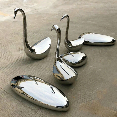 Decorazione all'aperto della scultura rispecchiata tema animale 2m di acciaio inossidabile