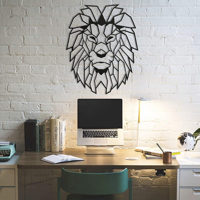 Pollice estetico di Lion Head Wall Art 17.5x24 del metallo per la cabina rustica
