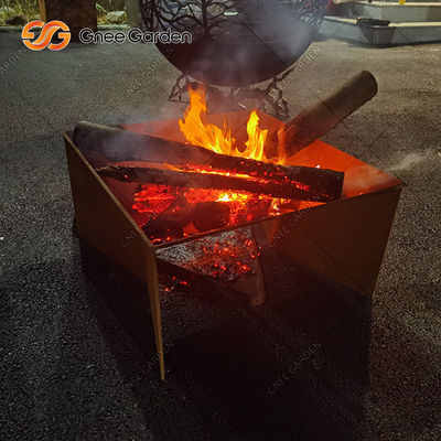 Pozzo piegante del fuoco del nuovo di progettazione di Corten modello d'acciaio del metallo