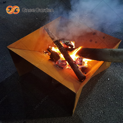 Pozzo piegante del fuoco del nuovo di progettazione di Corten modello d'acciaio del metallo