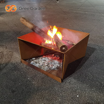Nuovo pozzo del fuoco del barbecue di Rusty Corten Steel Metal Camping di progettazione