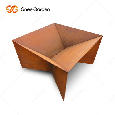 Nuovo pozzo del fuoco del barbecue di Rusty Corten Steel Metal Camping di progettazione