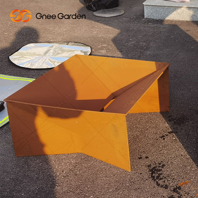 Nuovo pozzo del fuoco del barbecue di Rusty Corten Steel Metal Camping di progettazione