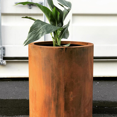 Lo spessore 0.5mm alla piantatrice all'aperto del metallo di 20.0mm Corten indossa la resistenza