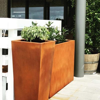 Grandi piantatrici d'acciaio personalizzabili dell'albero di Corten per il CE dello SGS TUV del giardino certificato