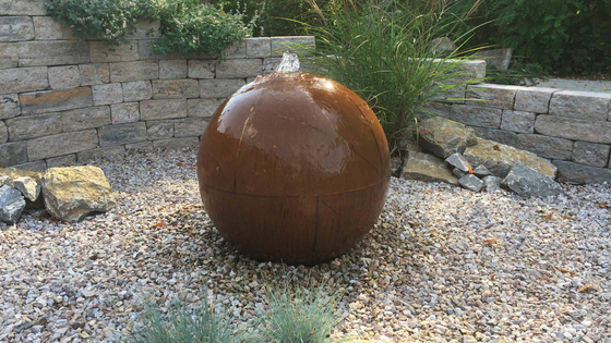 Caratteristica d'acciaio su misura dell'acqua di Corten della cascata della decorazione dei giardini