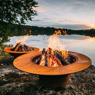 grande resistenza rustica di usura del pozzo di Pit Bowl Weathering Steel Fire del fuoco di 1.0mm