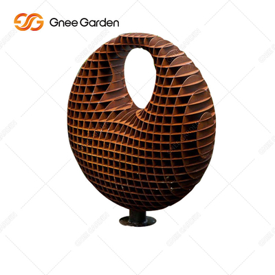 Scultura d'acciaio di Corten del grande estratto moderno all'aperto 5.0-8.0mm della scultura bronzea