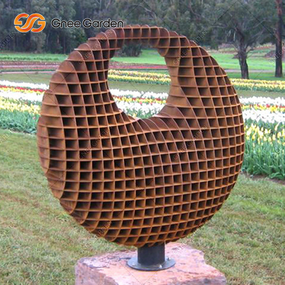 Scultura d'acciaio di Corten del grande estratto moderno all'aperto 5.0-8.0mm della scultura bronzea