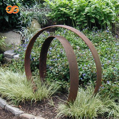 Grande materiale illustrativo d'acciaio moderno 175cm all'aperto della scultura di Corten con le curve regolari
