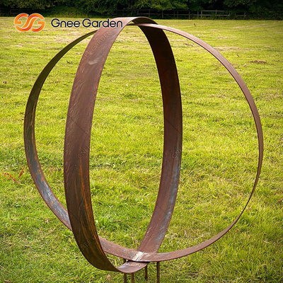Grande materiale illustrativo d'acciaio moderno 175cm all'aperto della scultura di Corten con le curve regolari