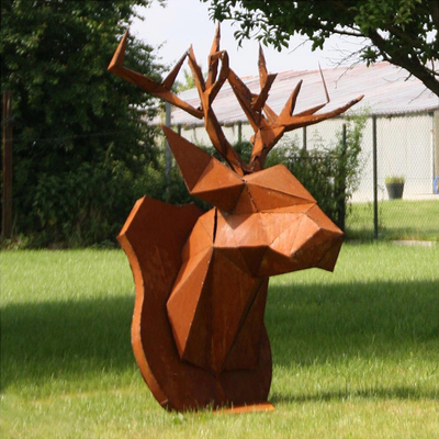 Le statue bronzee all'aperto moderne dello SGS IL TUV Corten bronzano le statue dell'iarda 175cm