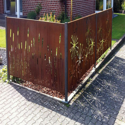 Schermo d'acciaio di segretezza di Corten degli alti di rigidità del metallo prodotti del giardino squisito