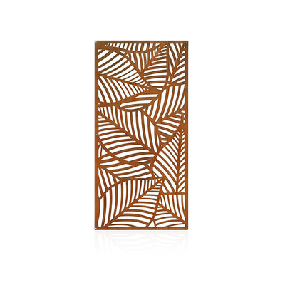Schermi per la privacy in metallo decorativo per esterni in acciaio corten lucidato prearrugginito