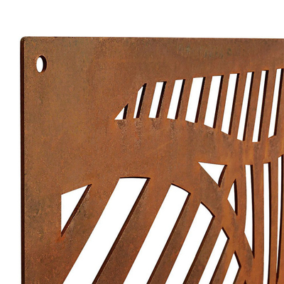 Schermi per la privacy in metallo decorativo per esterni in acciaio corten lucidato prearrugginito