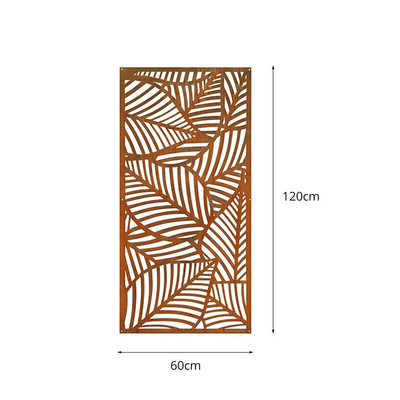 Schermi per la privacy in metallo decorativo per esterni in acciaio corten lucidato prearrugginito