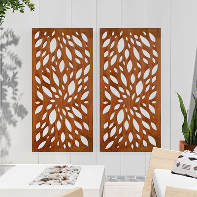 Arte decorativa Metallo Prodotti da giardino Pannelli privacy in acciaio Corten Resistenti alle intemperie