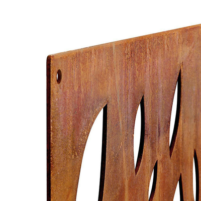 Arte decorativa Metallo Prodotti da giardino Pannelli privacy in acciaio Corten Resistenti alle intemperie