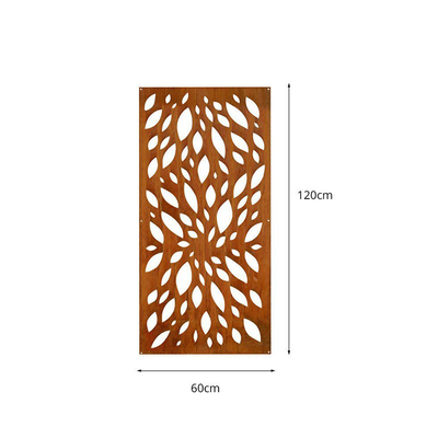 Arte decorativa Metallo Prodotti da giardino Pannelli privacy in acciaio Corten Resistenti alle intemperie