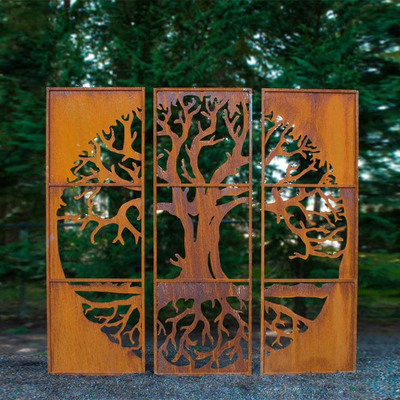 Decorazione d'acciaio del cortile dello schermo di segretezza di corten dei prodotti del giardino del metallo dell'OEM