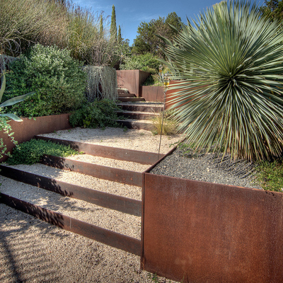L'acciaio di TUV Corten ha sollevato l'abitudine del letto 65l*65w*30h cm del giardino dipinta
