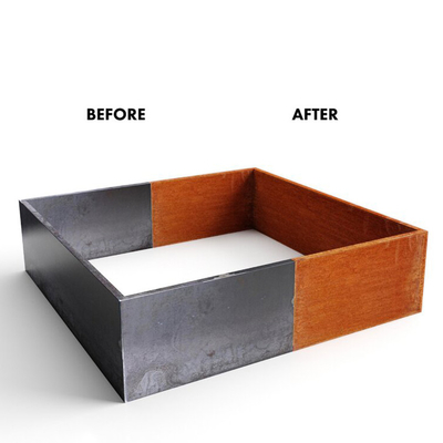 L'acciaio di TUV Corten ha sollevato l'abitudine del letto 65l*65w*30h cm del giardino dipinta