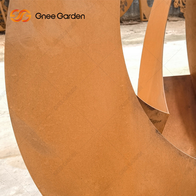 Piantatrici d'acciaio personalizzabili di Corten della piantatrice di Rusty Red Modern Outdoor Metal