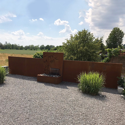 Il giardino all'aperto del metallo dello SGS orna la caratteristica d'acciaio Rusty Red dell'acqua dello stagno di Corten