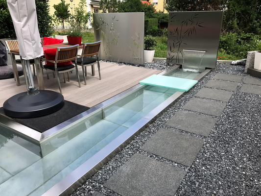 Il giardino all'aperto del metallo dello SGS orna la caratteristica d'acciaio Rusty Red dell'acqua dello stagno di Corten