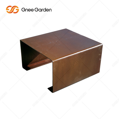 Banco di parco del metallo di Rusty Red Outdoor Metal Furniture di benvenuto del ODM dell'OEM