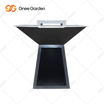 Corten Steel KD Outdoor BBQ Fire Pit rotondo pre arrugginito