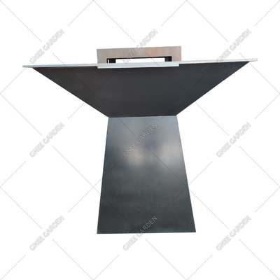 Corten Steel KD Outdoor BBQ Fire Pit rotondo pre arrugginito