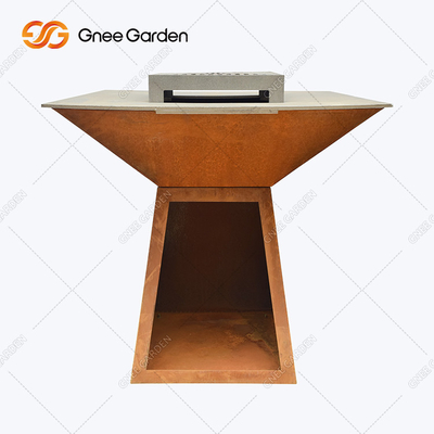 Griglia per barbecue teppanyaki da esterno da giardino di grandi dimensioni multifunzionale con sporgenza di cottura
