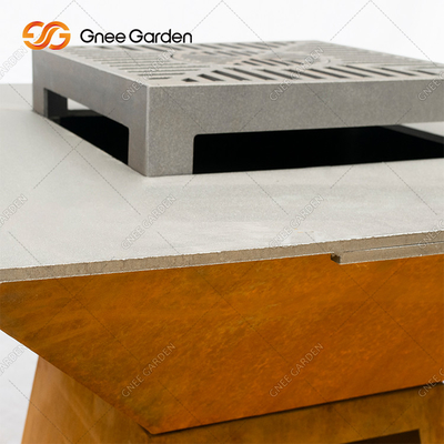 fuoco d'acciaio mobile spesso Pit Customized Size del barbecue di 3mm Corten