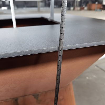 Personalizza il barbecue all'aperto del pozzo del fuoco della griglia del piano cottura in acciaio Corten