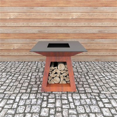 fuoco d'acciaio mobile spesso Pit Customized Size del barbecue di 3mm Corten