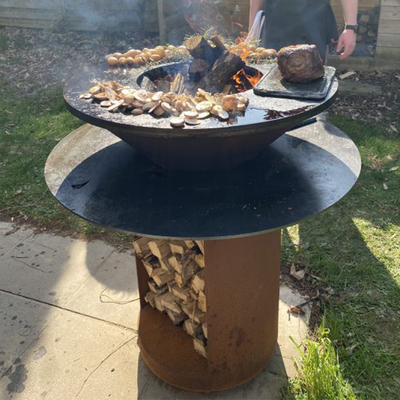 Cottura griglia per barbecue in metallo corten per esterni per impieghi gravosi