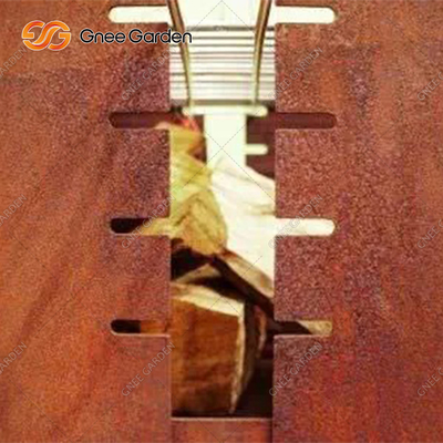 carbone d'acciaio quadrato della griglia del BARBECUE di 1200mm Corten che brucia decorativo