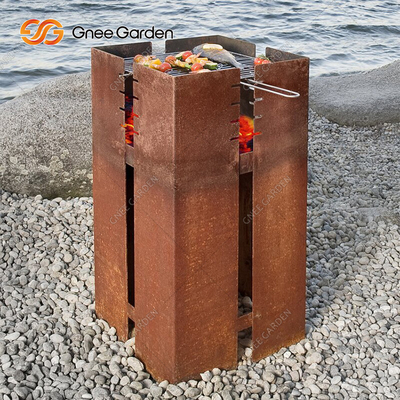 Cottura griglia per barbecue in metallo corten per esterni per impieghi gravosi