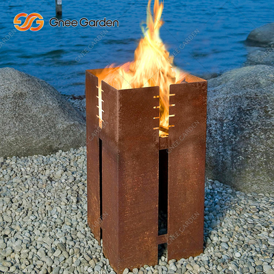 carbone d'acciaio quadrato della griglia del BARBECUE di 1200mm Corten che brucia decorativo